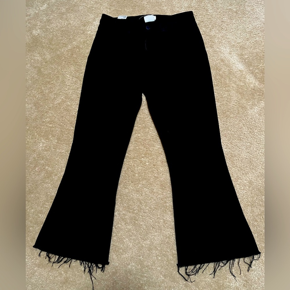 L’AGENCE Black Flare Cutout Jeans